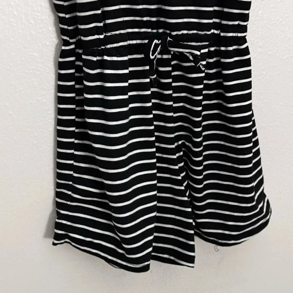 Girls Kids Btween Stripe Black Romper Size 6x - Picture 8 of 11